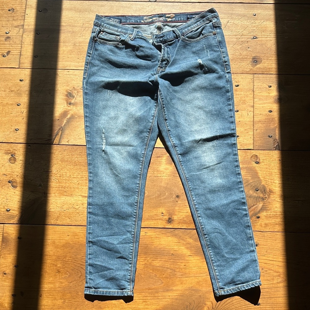 Seven7 Women's Skinny Jeans - Classic Blue